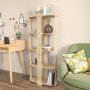 HANAH HOME Polica za knjige Ayzi Oak - slika 1