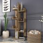 HANAH HOME Polica za knjige Luisa Oud Oak - slika 2