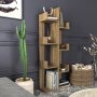 HANAH HOME Polica za knjige Luisa Oud Oak - slika 3