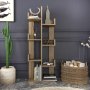 HANAH HOME Polica za knjige Luisa Oud Oak - slika 1