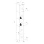 HANAH HOME Polica za knjige Feza White - slika 4