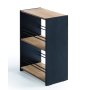 HANAH HOME Polica za knjige Black Small Bookcase - slika 2