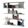 HANAH HOME Polica za knjige Wind White - slika 2