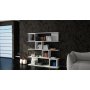 HANAH HOME Polica za knjige Wind White - slika 1
