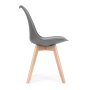 ModernHome Trepezarijske stolice set 4 kom Filipo Dark Gray - slika 2