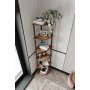 HANAH HOME Polica za knjige Bookcase 6 Corner Walnut - slika 2