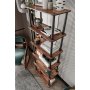 HANAH HOME Polica za knjige Bookcase 6 Rect Walnut - slika 3