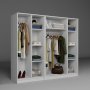 HANAH HOME Ormar bele boje Kardelen 1600 104 - slika 4