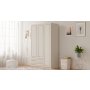 HANAH HOME Ormar mat bele boje Rb 076 - slika 1