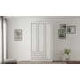 HANAH HOME Mat bela boja ormar Rb 093 01 - slika 3
