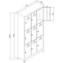 HANAH HOME Ormarić za skladištenje Js1015 - slika 4