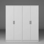 HANAH HOME Ormar bele boje Kardelen 1600 103 - slika 4