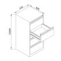 HANAH HOME Ormarić za skladištenje Light Grei Js1022 - slika 3