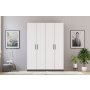 HANAH HOME Ormar Mat bela Antracit Rb 183 01 - slika 2
