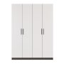 HANAH HOME Ormar Mat bela Antracit Rb 183 01 - slika 4