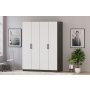 HANAH HOME Ormar Mat bela Antracit Rb 183 01 - slika 1