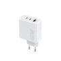 Maxlife MAXLIFE punjač za telefon od 45W sa dva USB-C i jednim USB-A ulazom WHITE - slika 1