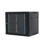 MAXPRO LINE Rack orman nazidni, 9U, 600x450, staklena vrata - slika 1