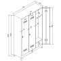 HANAH HOME Ormarić za skladištenje Js1027 Light Grei - slika 4