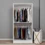 HANAH HOME Ormar u bloj boji Lucas 1600 85 - slika 3