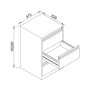 HANAH HOME Ormarić za skladištenje Js1021 Light Grei Js1021 - slika 3