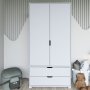 HANAH HOME Ormar u beloj boji 90 cm 1600 016 - slika 2