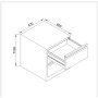 HANAH HOME Ormarić za skladištenje Js1020 Light Grei - slika 3