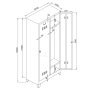 HANAH HOME Ormarić za skladištenje Js1028 Light Grei - slika 4