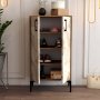 HANAH HOME Ormar za cipele Prag Walnut White Marble - slika 3