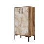 HANAH HOME Ormar za cipele Prag Walnut White Marble - slika 5