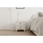 HANAH HOME Noćni ormarić mat bela bpoja Rb 058 - slika 1