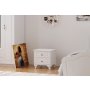 HANAH HOME Noćni ormarić mat bela boja Rb 108 - slika 1
