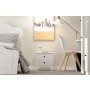 HANAH HOME Noćni ormarić mat bela boja Rb 118 - slika 2