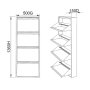 HANAH HOME Ormar za cipele Js1036 Light Grei - slika 5