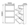 HANAH HOME Ormar za cipele Js1035 Light Grei - slika 5