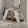 HANAH HOME Ormar za cipele Pyramid Shoe Bench White - slika 3