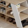 HANAH HOME Ormar za cipele Pyramid Shoe Bench White - slika 4