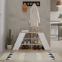 HANAH HOME Ormar za cipele Pyramid Shoe Bench White - slika 1