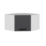 HANAH HOME Zidni ormar Kale Corner White Anthracite - slika 2