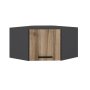 HANAH HOME Zidni ormar Kale Corner Anthracite Dore - slika 2