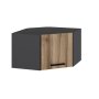 HANAH HOME Zidni ormar Kale Corner Anthracite Dore - slika 1