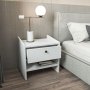 HANAH HOME Noćni ormarić Berlin White - slika 3