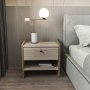 HANAH HOME Noćni ormarić Berlin Walnut Cordoba - slika 1