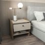 HANAH HOME Noćni ormarić Berlin Walnut Beige - slika 3