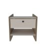 HANAH HOME Noćni ormarić Berlin Walnut Beige - slika 4