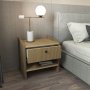 HANAH HOME Noćni ormarić Berlin Walnut Hazeran - slika 3