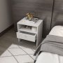 HANAH HOME Noćni ormarić Nova White - slika 3