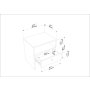 HANAH HOME Noćni ormarić Nova White - slika 5