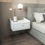 HANAH HOME Noćni ormarić Anel White - slika 2