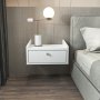 HANAH HOME Noćni ormarić Anel White - slika 1